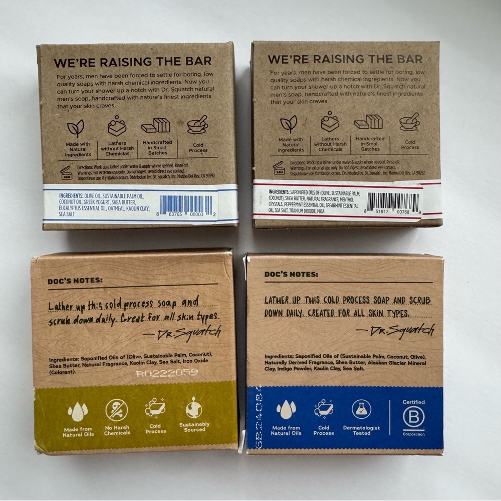 Dr. Squatch Men's Natural Soap Set 5 oz variety - Picture 2 of 6